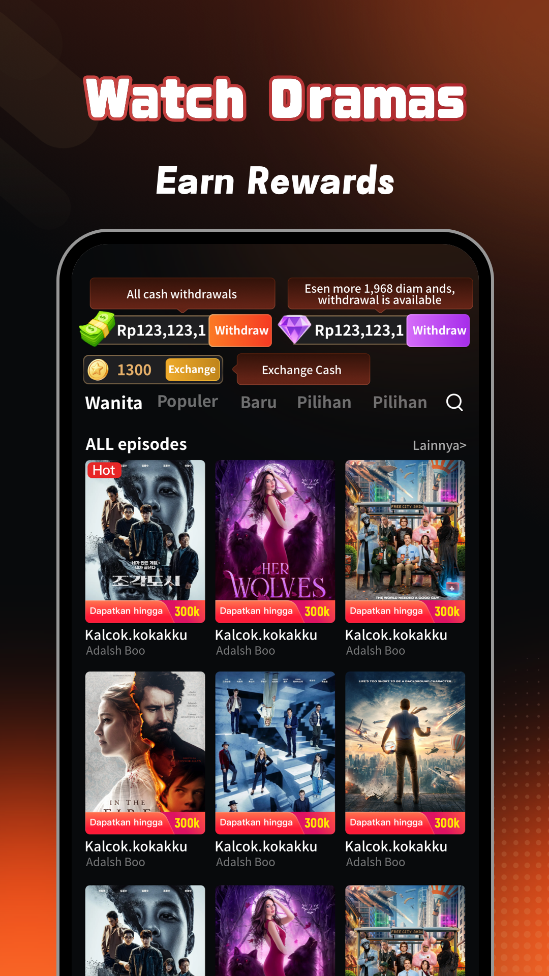 Short Fever reward and drama app preview